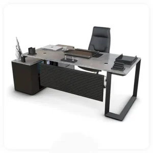 میز مدرن مدیریتی پایه باکس کرکره ی